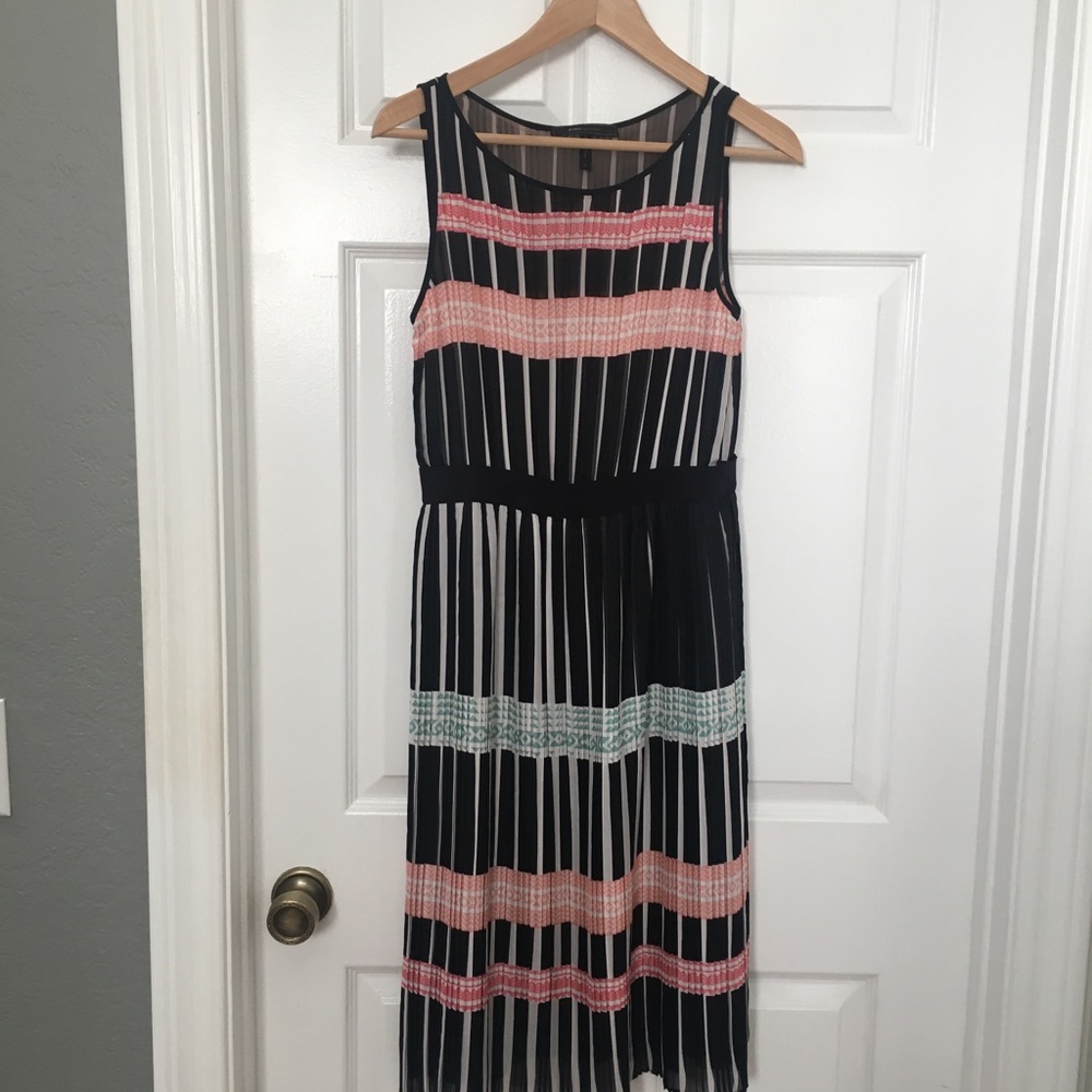 BCBG Max Azria pleated midi dress